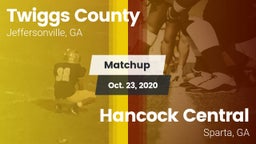 Matchup: Twiggs County vs. Hancock Central  2020