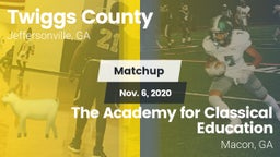 Matchup: Twiggs County vs. The Academy for Classical Education 2020