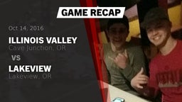 Recap: Illinois Valley  vs. Lakeview  2016