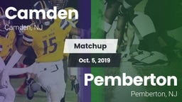 Matchup: Camden vs. Pemberton  2019