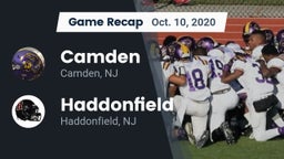 Recap: Camden  vs. Haddonfield  2020