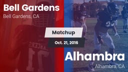 Matchup: Bell Gardens vs. Alhambra  2016