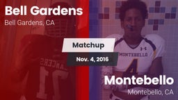 Matchup: Bell Gardens vs. Montebello  2016