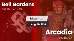 Matchup: Bell Gardens vs. Arcadia  2016