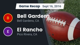 Recap: Bell Gardens  vs. El Rancho  2016