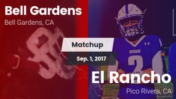 Matchup: Bell Gardens vs. El Rancho  2017