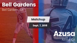 Matchup: Bell Gardens vs. Azusa  2018