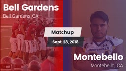 Matchup: Bell Gardens vs. Montebello  2018