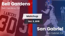 Matchup: Bell Gardens vs. San Gabriel  2018