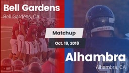 Matchup: Bell Gardens vs. Alhambra  2018