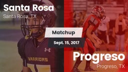 Matchup: Santa Rosa vs. Progreso  2017