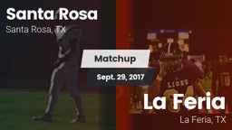 Matchup: Santa Rosa vs. La Feria  2017