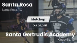Matchup: Santa Rosa vs. Santa Gertrudis Academy 2017