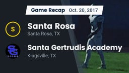 Recap: Santa Rosa  vs. Santa Gertrudis Academy 2017