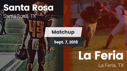 Matchup: Santa Rosa vs. La Feria  2018