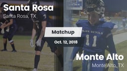 Matchup: Santa Rosa vs. Monte Alto  2018