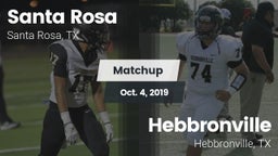 Matchup: Santa Rosa vs. Hebbronville  2019