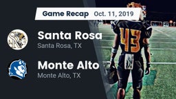 Recap: Santa Rosa  vs. Monte Alto  2019