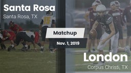 Matchup: Santa Rosa vs. London  2019