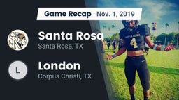 Recap: Santa Rosa  vs. London  2019