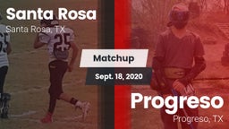 Matchup: Santa Rosa vs. Progreso  2020