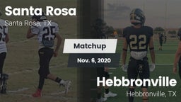 Matchup: Santa Rosa vs. Hebbronville  2020
