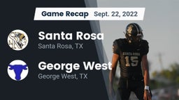 Recap: Santa Rosa  vs. George West  2022