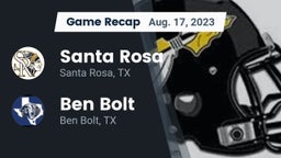 Recap: Santa Rosa  vs. Ben Bolt  2023