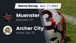 Recap: Muenster  vs. Archer City  2022