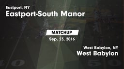 Matchup: Eastport-South Manor vs. West Babylon  2016
