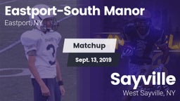 Matchup: Eastport-South Manor vs. Sayville  2019