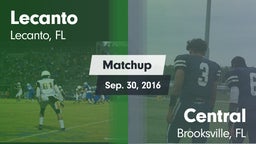 Matchup: Lecanto vs. Central  2016