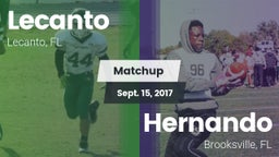 Matchup: Lecanto vs. Hernando  2017