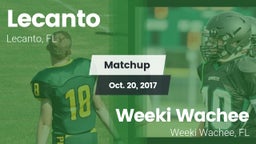 Matchup: Lecanto vs. Weeki Wachee  2017