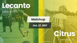 Matchup: Lecanto vs. Citrus  2017