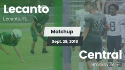 Matchup: Lecanto vs. Central  2018