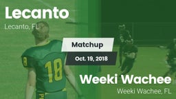 Matchup: Lecanto vs. Weeki Wachee  2018