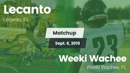 Matchup: Lecanto vs. Weeki Wachee  2019