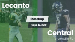 Matchup: Lecanto vs. Central  2019