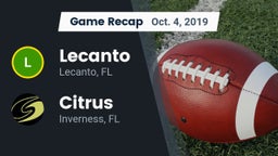 Recap: Lecanto  vs. Citrus  2019