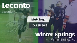Matchup: Lecanto vs. Winter Springs  2019