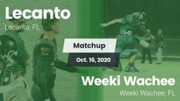 Matchup: Lecanto vs. Weeki Wachee  2020