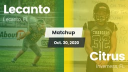 Matchup: Lecanto vs. Citrus  2020