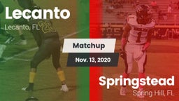 Matchup: Lecanto vs. Springstead  2020