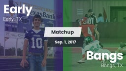 Matchup: Early vs. Bangs  2017