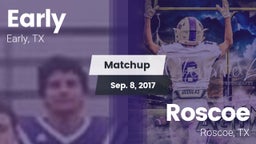 Matchup: Early vs. Roscoe  2017
