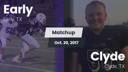 Matchup: Early vs. Clyde  2017