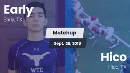 Matchup: Early vs. Hico  2018