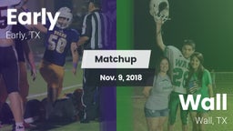 Matchup: Early vs. Wall  2018