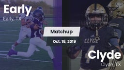 Matchup: Early vs. Clyde  2019